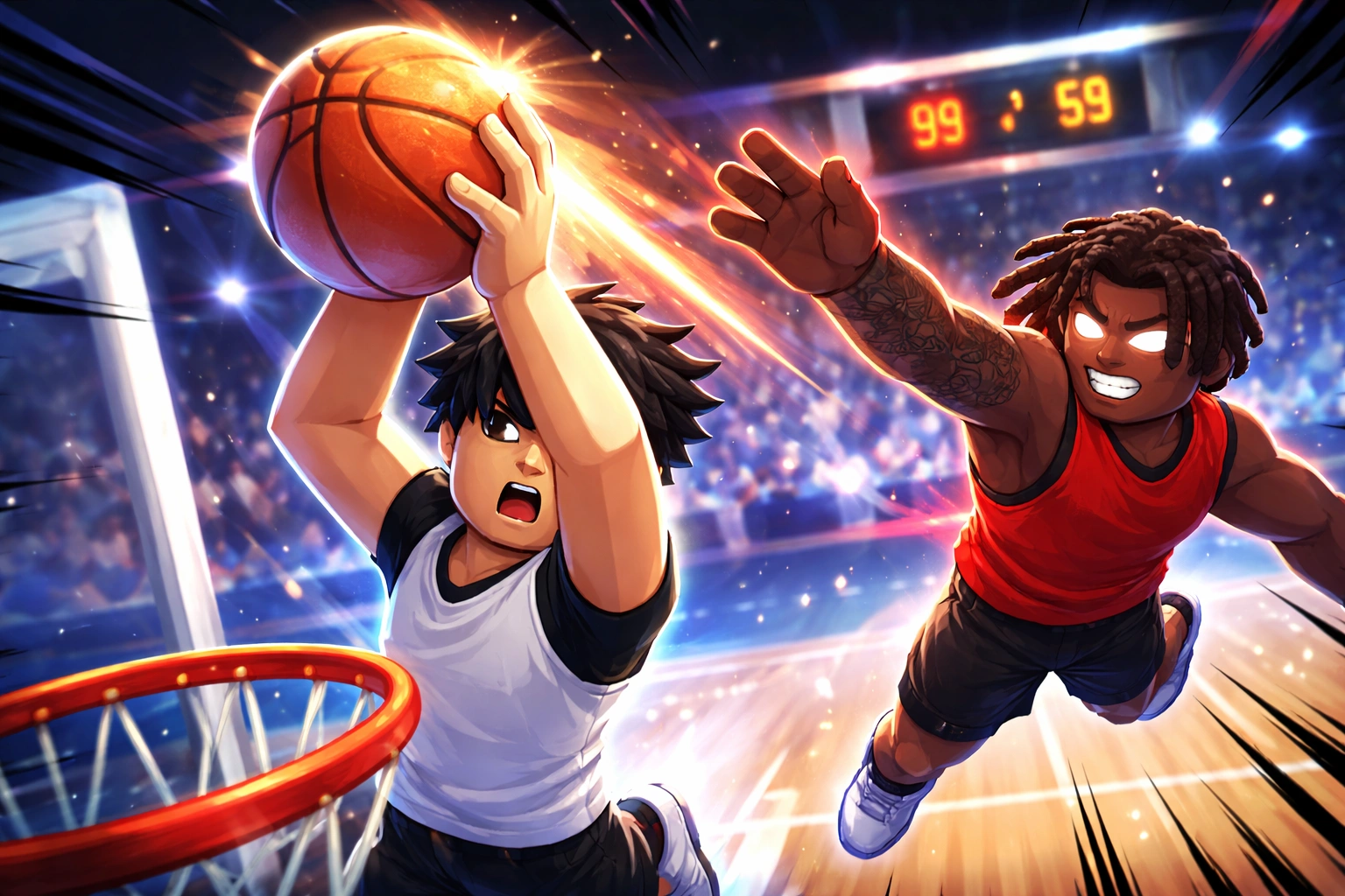 2D Basketball Banner